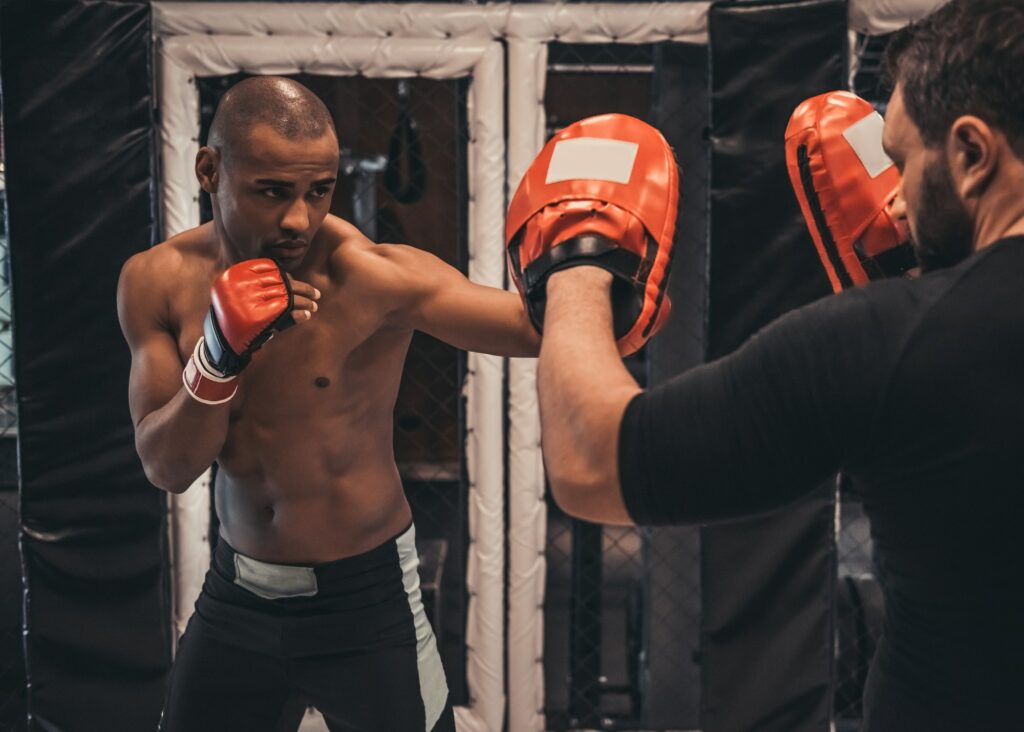 Boxers in the ring