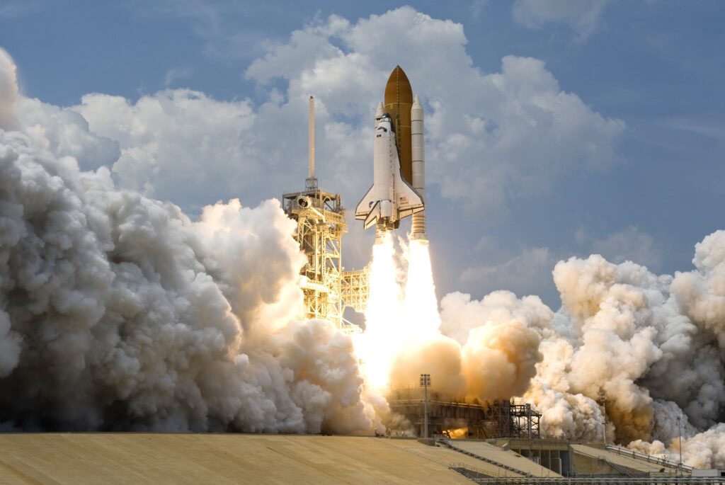 <a href="https://www.pexels.com/photo/space-rocket-launching-73871/" target="_blank" rel="noopener">Pixabay</a> at Pexels