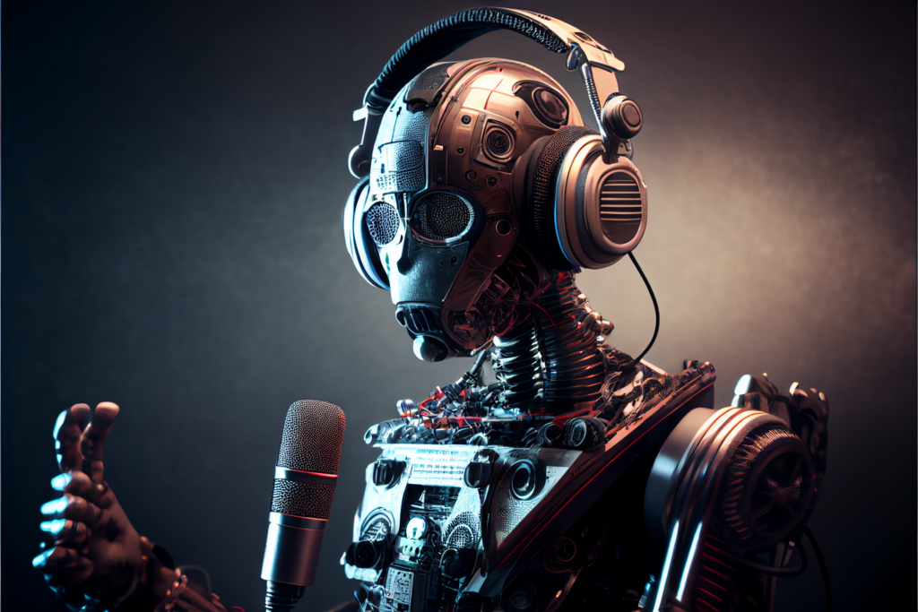 Russ_radio_disc_jockey_with_robot_face_wearing_headphones_sitti_677c8c02-1c62-4df8-a76c-fca10d5354bc