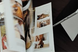 Magazine turning pages
